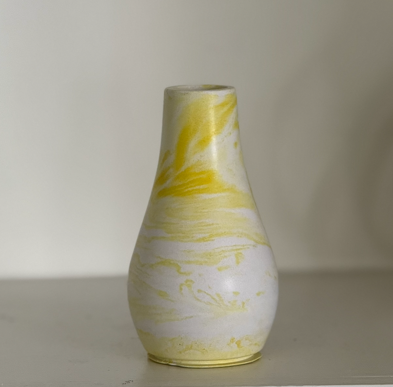 The Grace Vessel 'Sunshine' – Handmade Jesmonite Vase